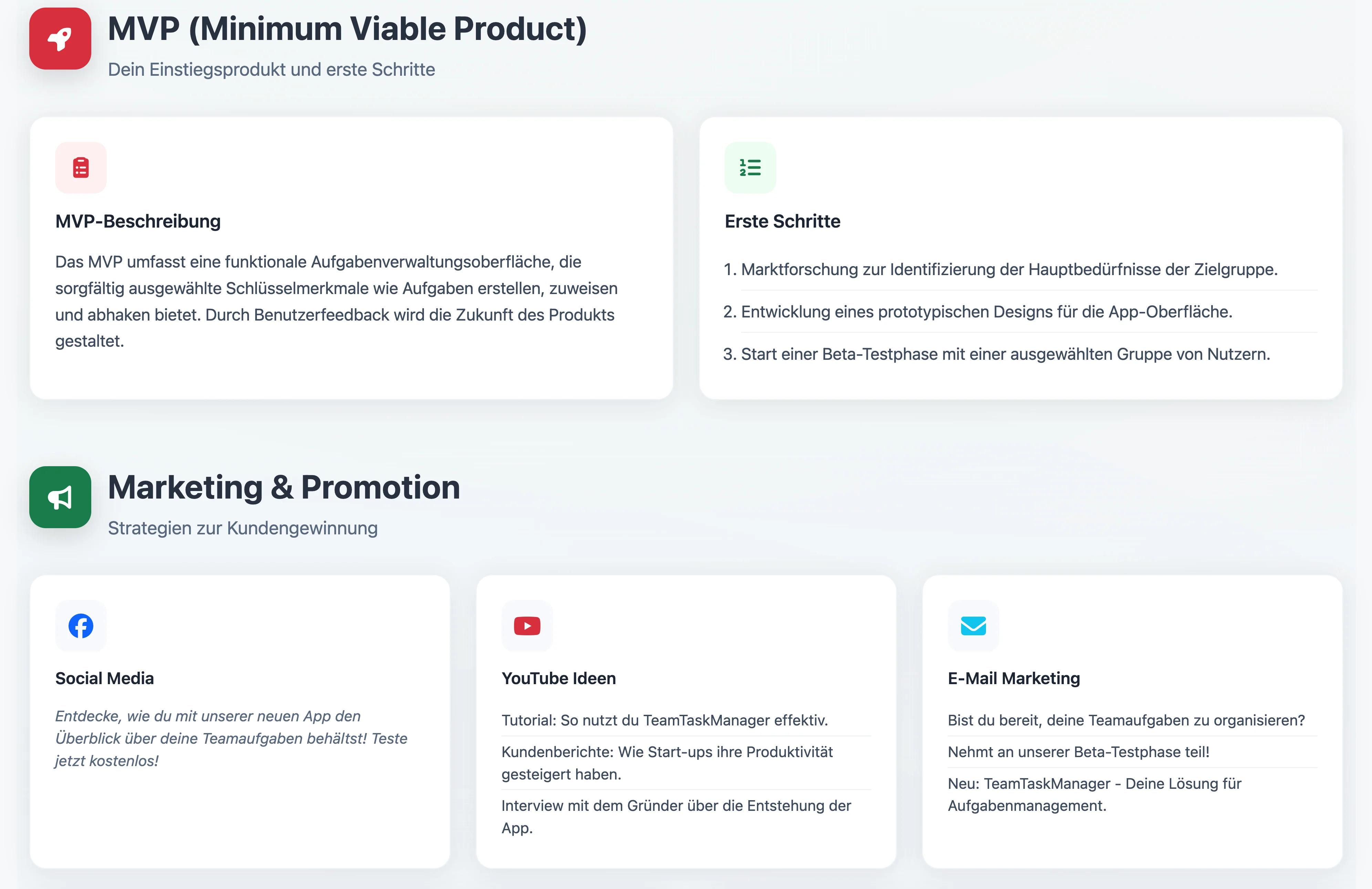 SaaSPlaner Features Mockup
